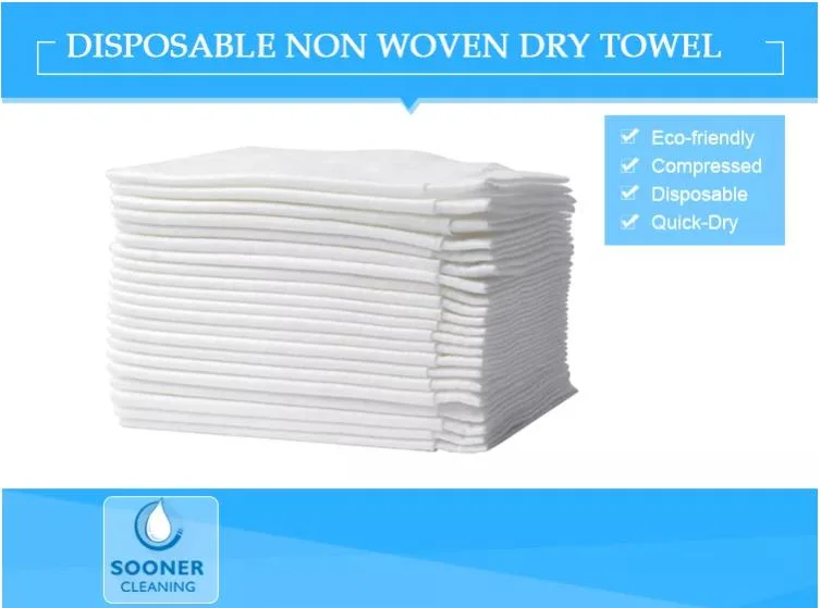 White Nonwoven Spunlace 40*80cm Salon Disposable Towel Soft and Fast Drying Hair
