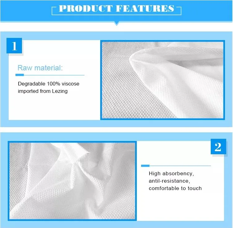 White Nonwoven Spunlace 40*80cm Salon Disposable Towel Soft and Fast Drying Hair