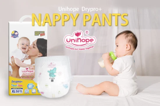 OEM Cheap Disposable Baby Diapers Baby Pants Pull UPS Manufacturer Unihope Chichi Baby Kiddilove Encaier Mijuku Nanu Huggie Molfix Sleepy Bb Kitty Mello
