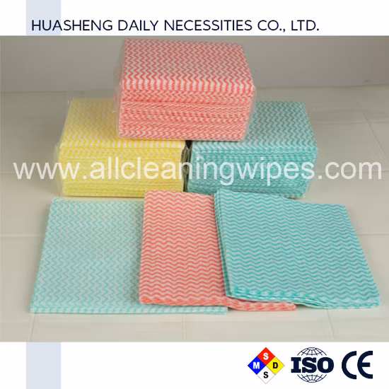 China Factory Hot Sales Spunlace Household Cleaning Wipe Nonwoven